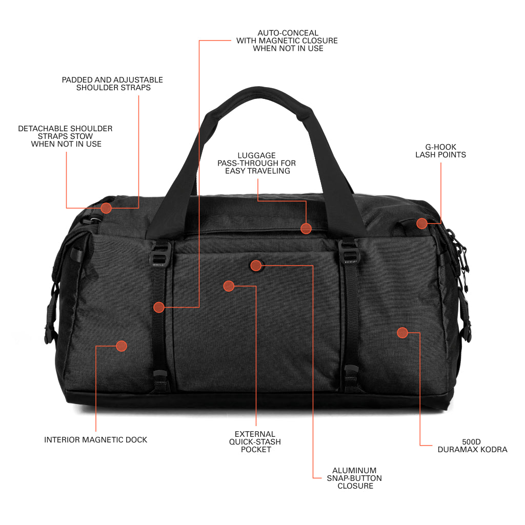 Amazon.com | Boundary Supply Errant Modular Duffel Bag Jet